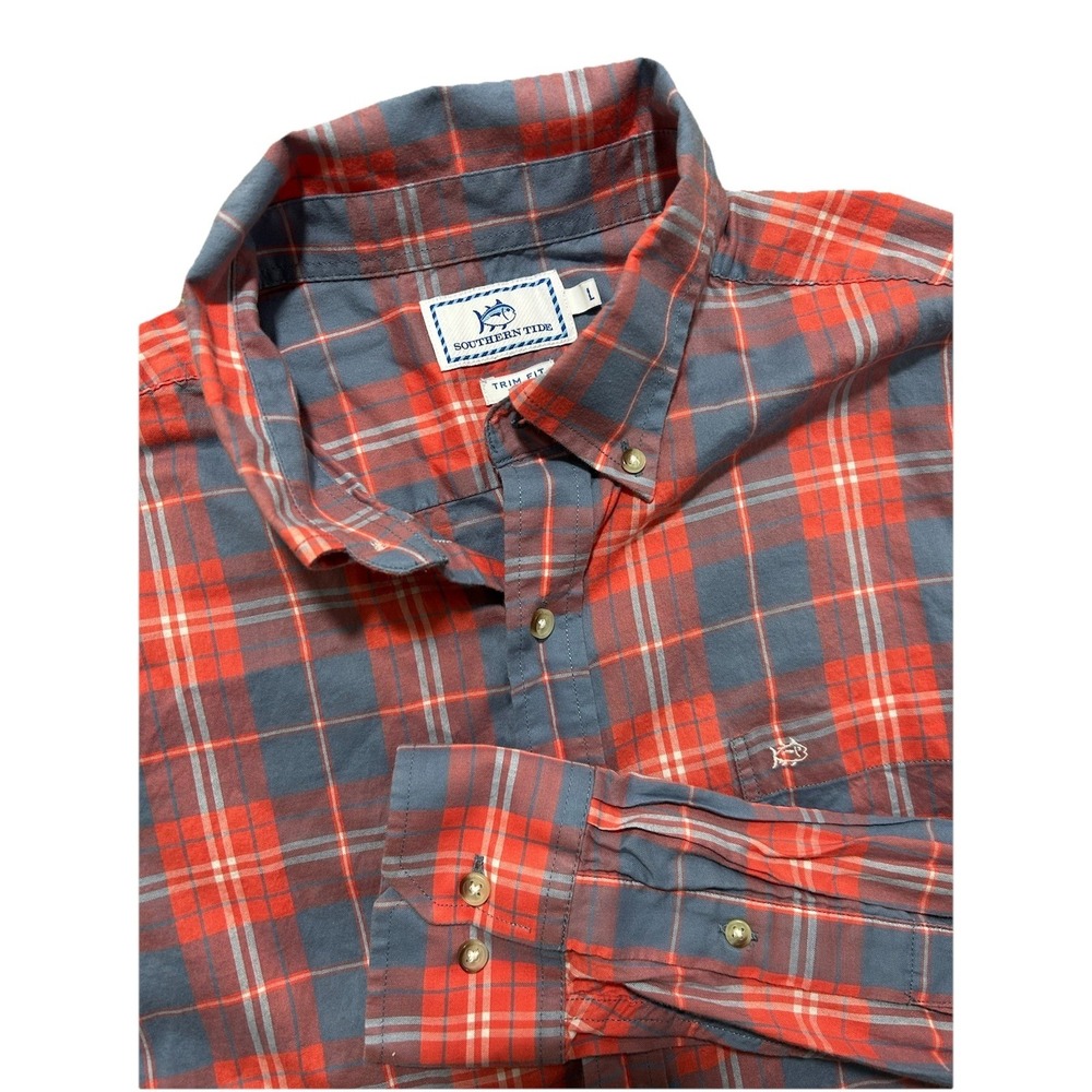 Southern‎ Tide Men's Large Trim Fit Button-Down Long Sleeve Shirt